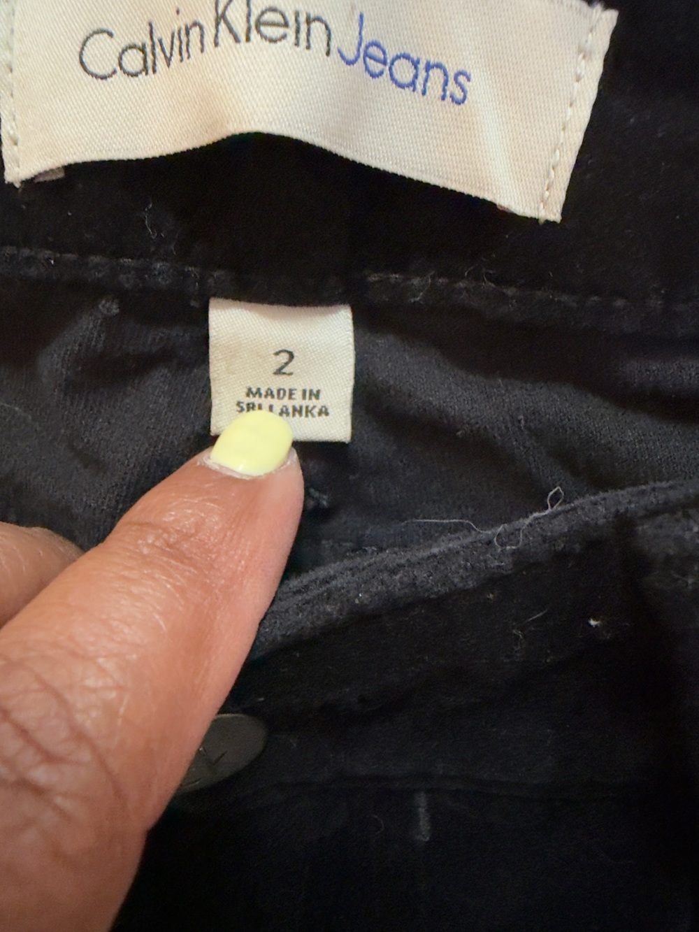 Calvin Klein Velvet Leggings Womens Stretch Pull-On Soft Velour Pants Black Sz 2 - Picture 3 of 7